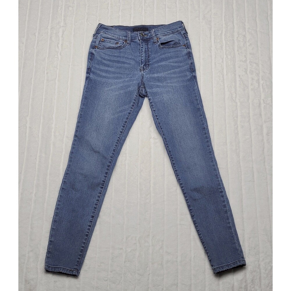 Aeropostale Women's Size 4 Medium Wash Skinny Jeans Mid-Rise Denim Stretch